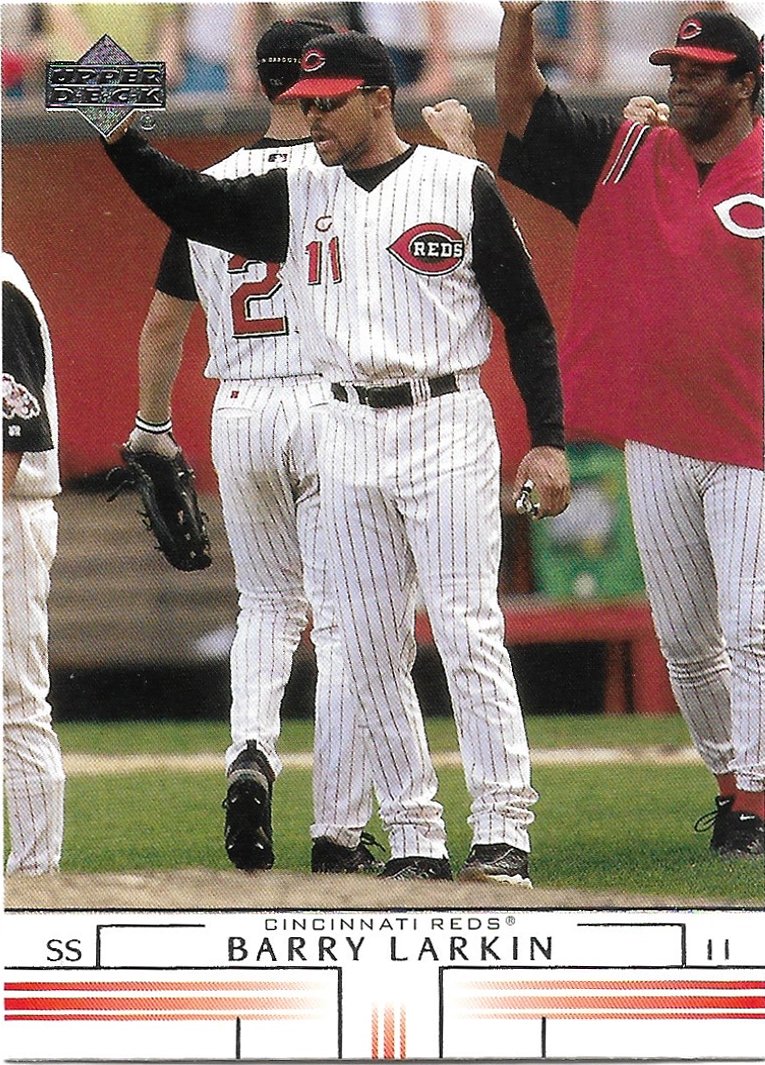 Barry Larkin 2002 Upper Deck #714 Cincinnati Reds Baseball Card