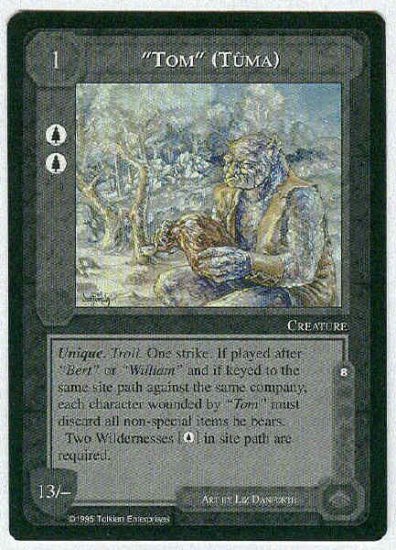 Middle Earth "Tom" (Tuma) Wizards Uncommon Game Card