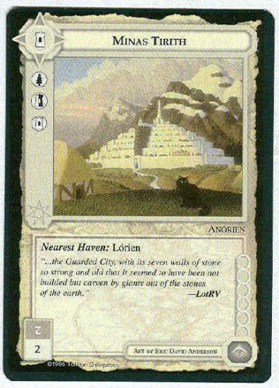 Middle Earth Minas Tirith Wizards Limited Fixed Game Card