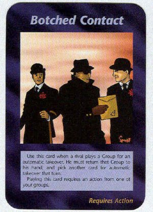 Illuminati Botched Contact New World Order Game Card