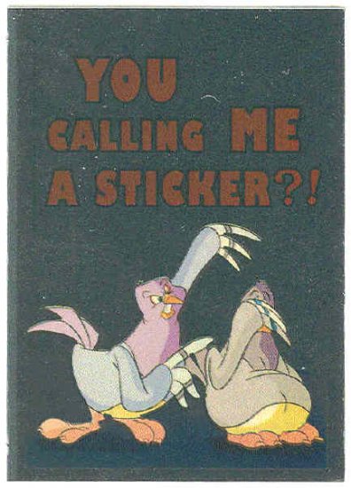 Animaniacs Foil Sticker #12 Goodfeathers Chase Trading Card