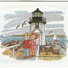 Campbell's 1995 Collection Sticker Card Kids At Lighthouse