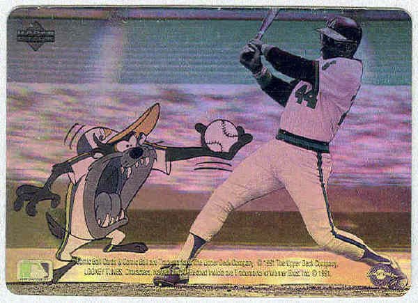 Comic Ball Series 2 Hologram Card Reggie Jackson, Taz