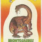 Dinosaurs Attack #4 Brontosaurus Sticker Trading Card