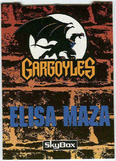 Gargoyles 1995 #P7 Pop-Up Trading Card Elisa Maza