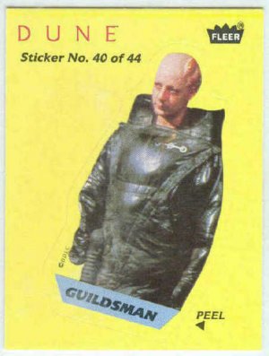 Dune 1984 Sticker #40 Chase Trading Card Guildsman