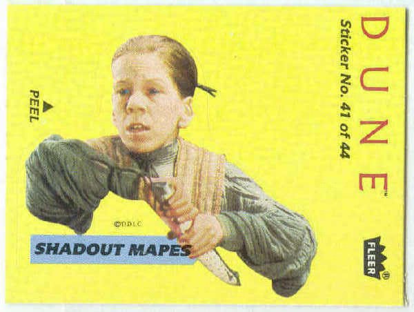Dune 1984 Sticker #41 Chase Trading Card Shadout Mapes