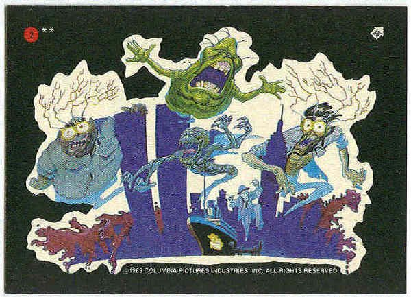 Ghostbusters 1989 Sticker #2 Chase Trading Card