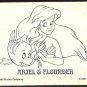 Little Mermaid 1991 #12 Color In Trading Card