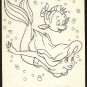 Little Mermaid 1991 #14 Color In Trading Card