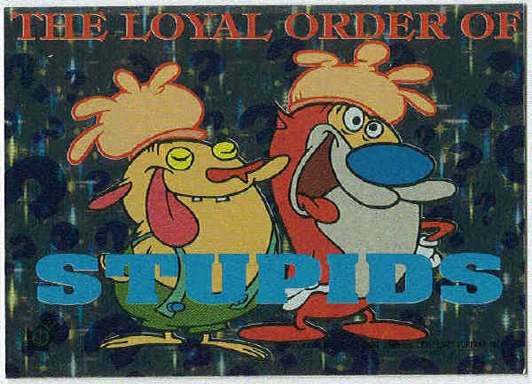 Ren and Stimpy 1993 #38 Sticker Puzzle Trading Card