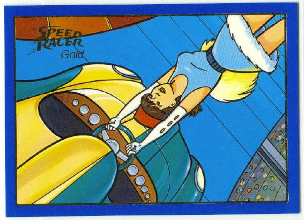 Speed Racer #09 Gold Foil Parallel Trading Card Girl Dardevil