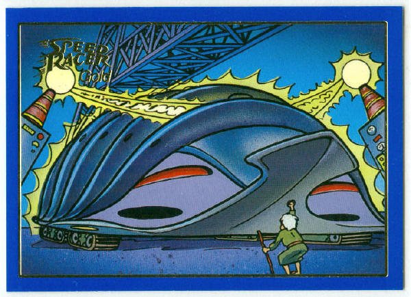 Speed Racer #30 Gold Foil Parallel Card Car With A Brain