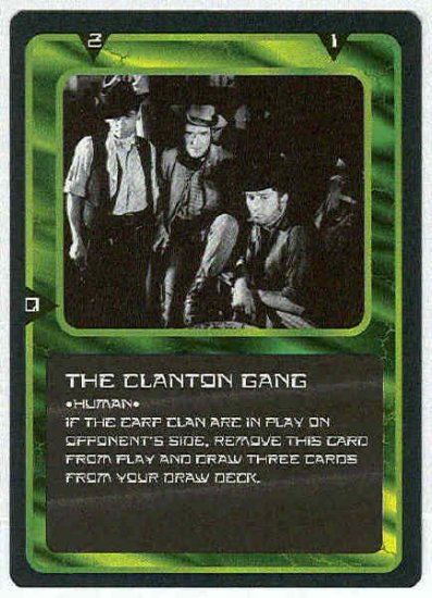 Doctor Who CCG The Clanton Gang Uncommon Black Border Game Card