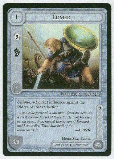 Middle Earth Eomer Wizards Limited Uncommon Game Card