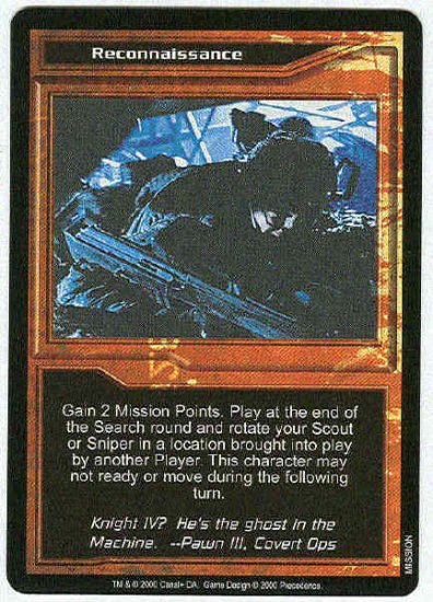 Terminator CCG Reconnaissance Uncommon Game Card Unplayed