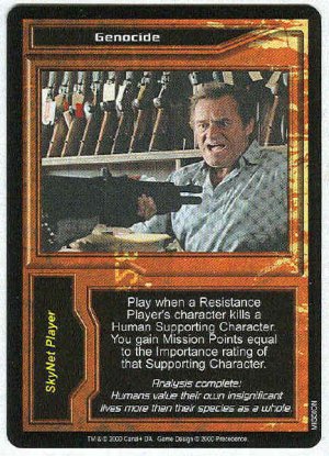 Terminator CCG Genocide Uncommon Game Card Dick Miller Unplayed