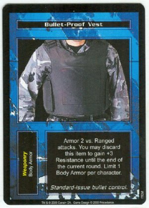 Terminator CCG Bullet-Proof Vest Game Card Unplayed