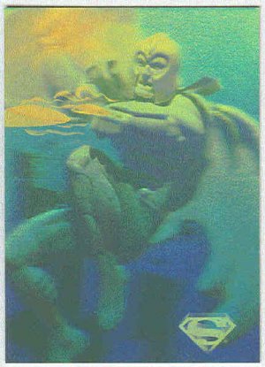 Superman Holo Series #21 Gold Parallel Card Alpha Centurion
