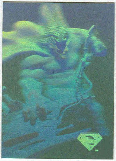 Superman Holo Series #41 Gold Parallel Card The Solution