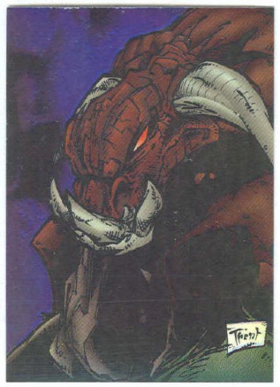 Creed 1996 Sticker #38 Chromium Parallel Trading Card