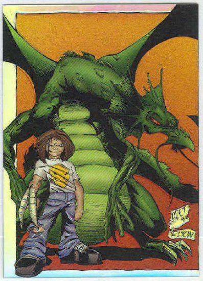 Creed 1996 Sticker #45 Chromium Parallel Trading Card