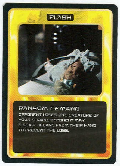 Doctor Who CCG Ransom Demand Black Border Game Card