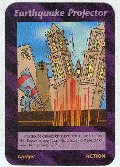 Illuminati Earthquake Projector New World Order Game Card