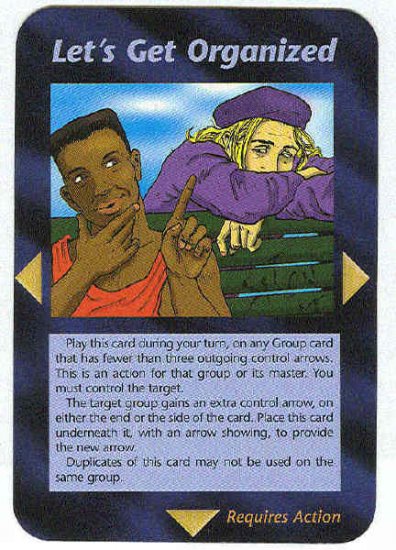 Illuminati Let's Get Organized New World Order Game Card