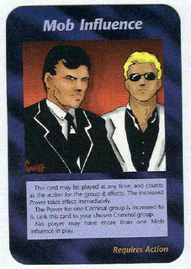 Illuminati Mob Influence New World Order Game Card