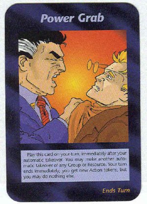 Illuminati Power Grab New World Order Game Trading Card