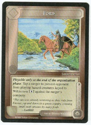 Middle Earth Ford Wizards Limited Black Border Game Card