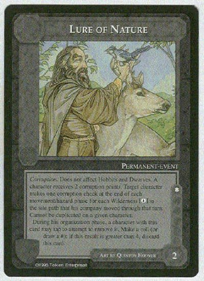 Middle Earth Lure Of Nature Wizards Limited Game Card