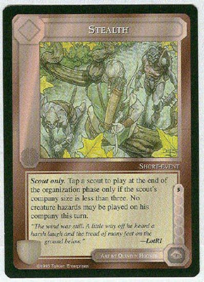 Middle Earth Stealth Wizards Limited BB Game Card