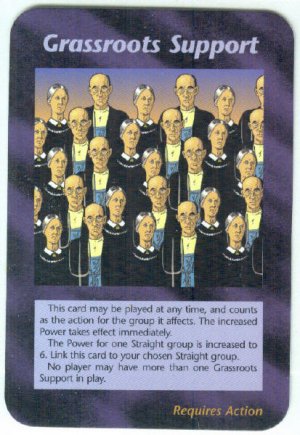 Illuminati Grassroots Support New World Order Game Card
