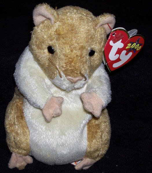 TY Beanie Baby Pellet The Hamster Born July 29, 2000