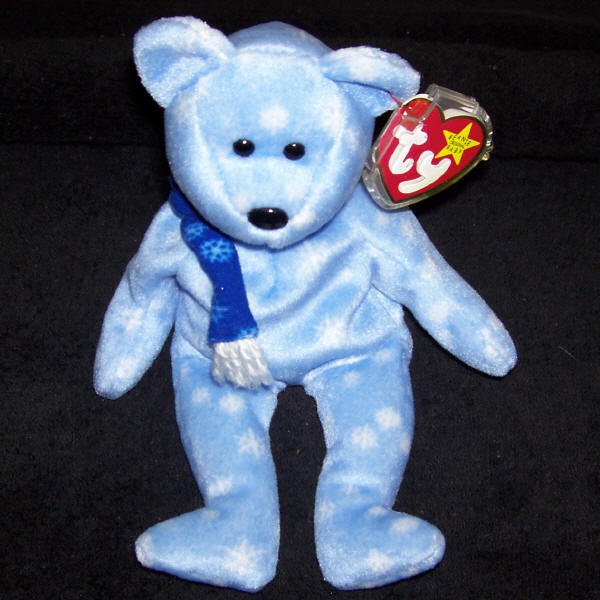 1999 holiday bear beanie baby value