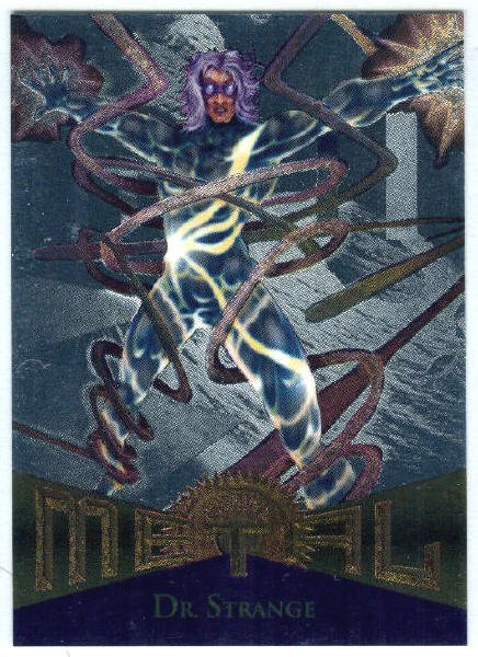 Marvel Metal #58 Dr. Strange Silver Flasher Parallel Card