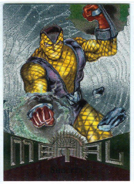 Marvel Metal #77 Shocker Silver Flasher Parallel Chase Card