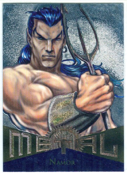 Marvel Metal #37 Namor Silver Flasher Parallel Chase Card