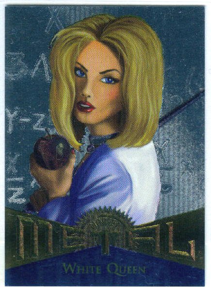 Marvel Metal #124 White Queen Silver Flasher Parallel Card