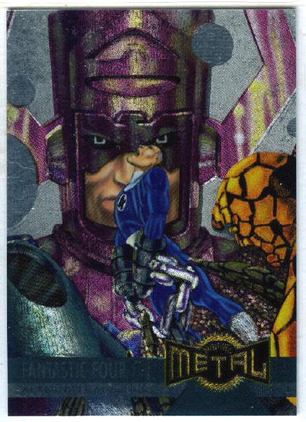 Marvel Metal #129 Fantastic Four Alternate M Silver Flasher