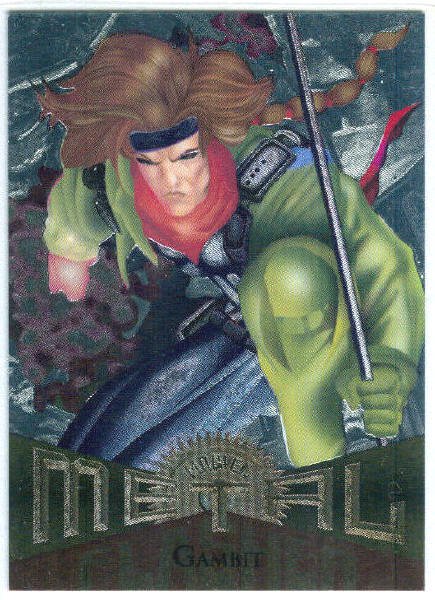 Marvel Metal #4 Gambit Silver Flasher Parallel Chase Card
