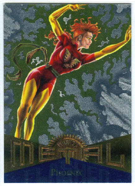 Marvel Metal #110 Phoenix Silver Flasher Parallel Chase Card