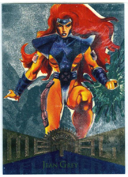 Marvel Metal #97 Jean Grey Silver Flasher Parallel Chase Card