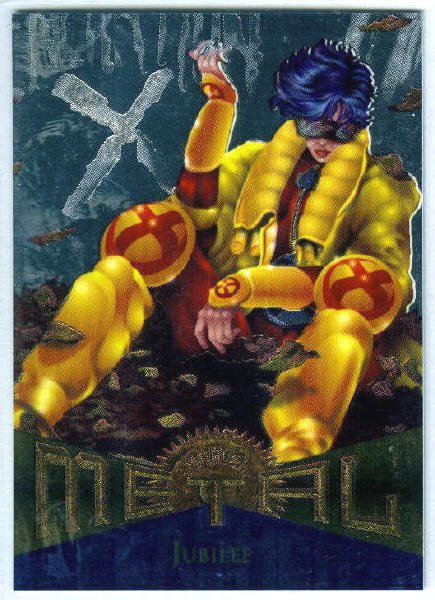 Marvel Metal #98 Jubilee Silver Flasher Parallel Chase Card