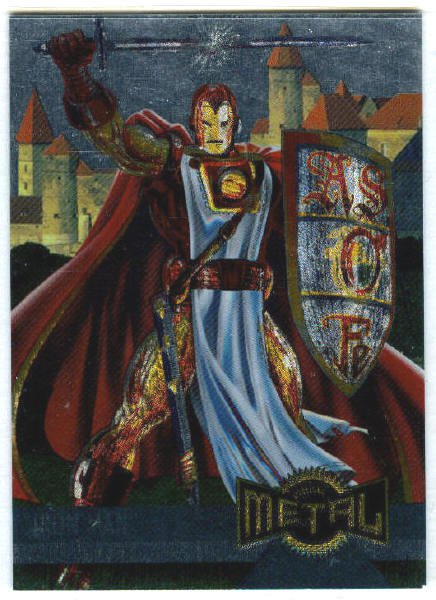 Marvel Metal #130 Iron Man Alternate M Silver Flasher Card