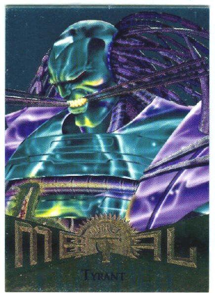 Marvel Metal #20 Tyrant Silver Flasher Parallel Chase Card