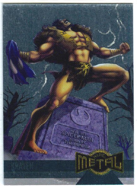 Marvel Metal #131 Kraven Alternate M Silver Flasher Card