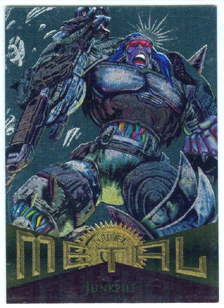 Marvel Metal #48 Junkpile Silver Flasher Parallel Chase Card
